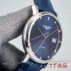 AAA Copy Longines Elegant 40 Sunray Blue Diamond Dial Leather Strap Watch 8215 Movement (5)_th.jpg